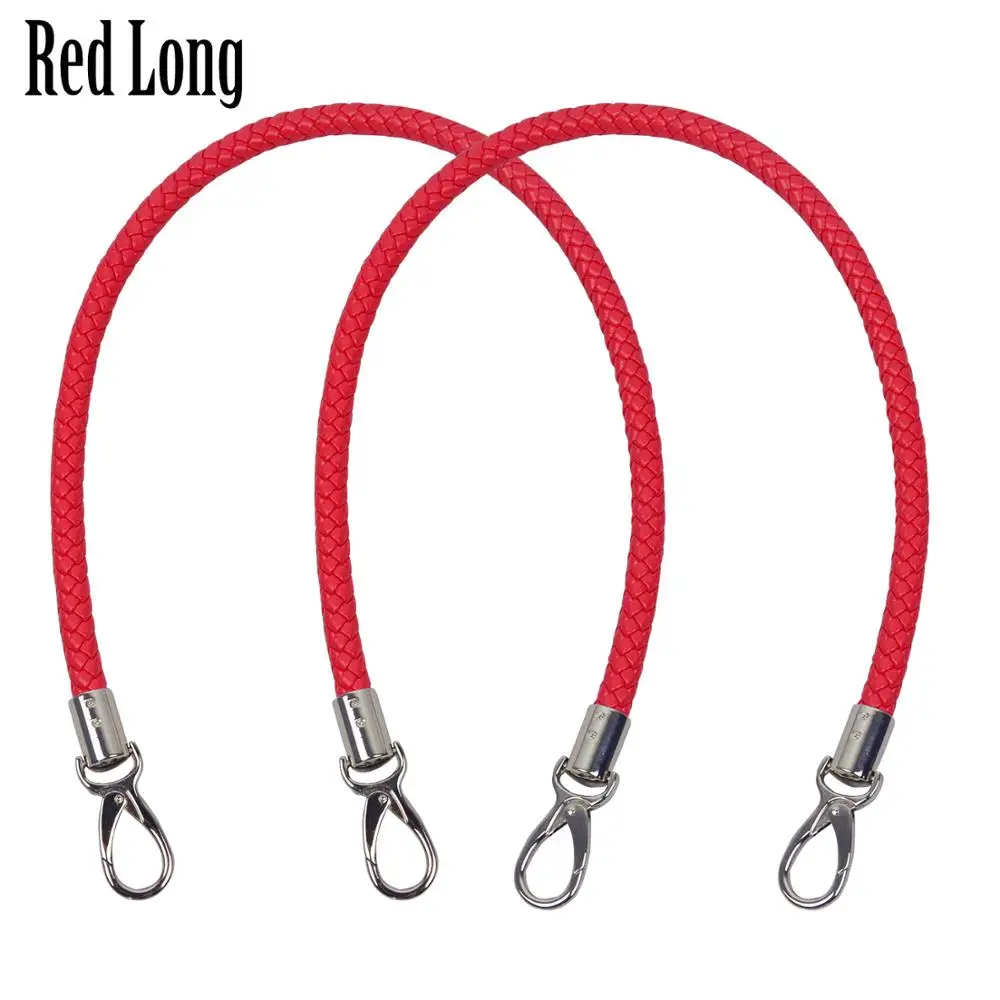 red long TANQU Новинка 1 пара Obag ручки длинный короткий ремень для Obag EVA Obag женская сумка через плечо - Цвет: red long