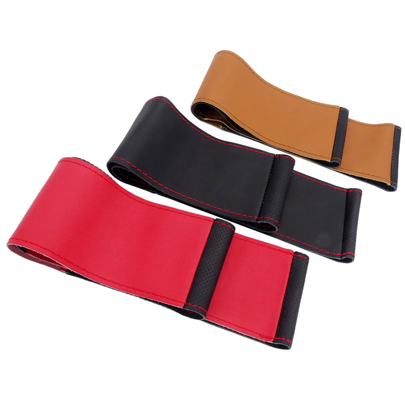 1 шт. Кожаные чехлы на руль автомобиля | Автомобили и мотоциклы