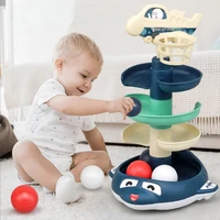 track rolling ball throwing toys for children sports toy baby early education toys light music track ball montessori toy gift