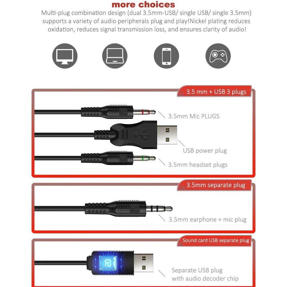 

Q2 Noise reduction wired Gaming headphones Colorful lighting e-sports for computer with microphone Eat chick headset bass
