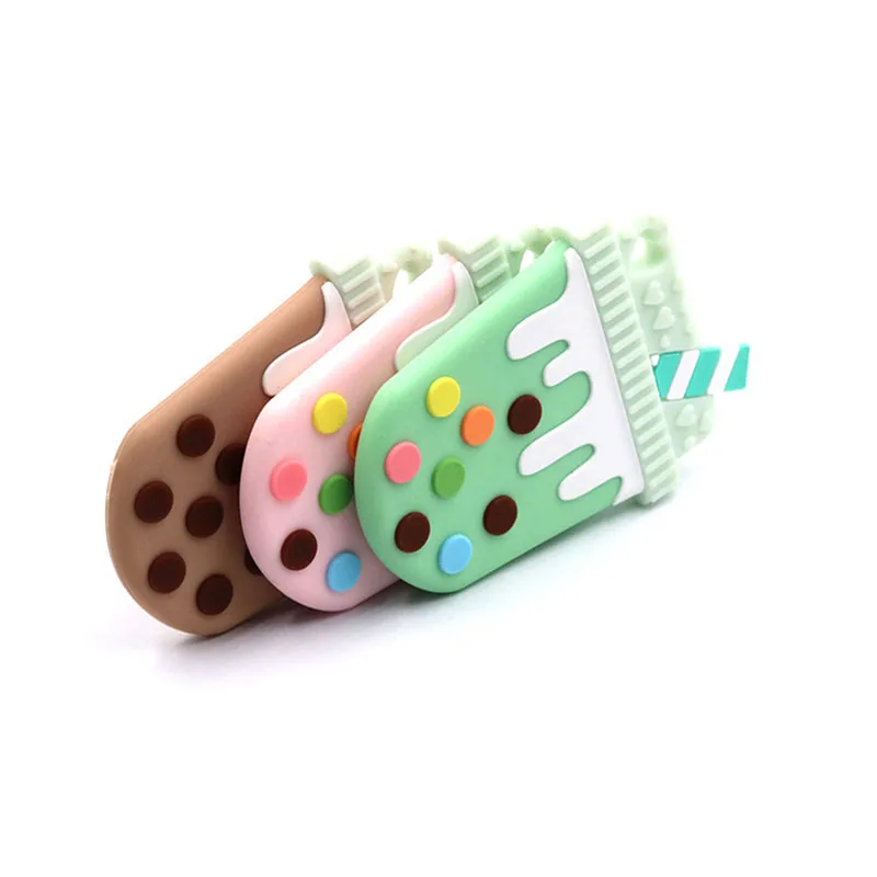 1 шт. детский силиконовый Прорезыватель для зубов молочный чай силиконовые