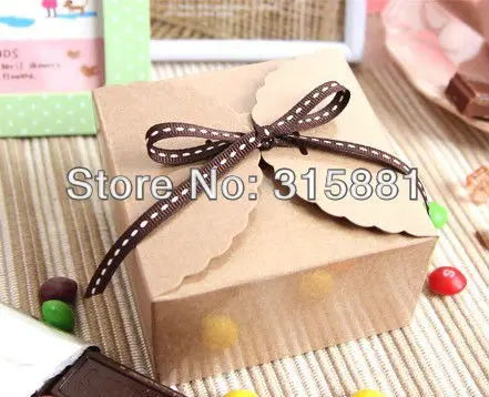 Крафт-бумажная коробка для тортов макарон подарочная упаковка печенья кексов