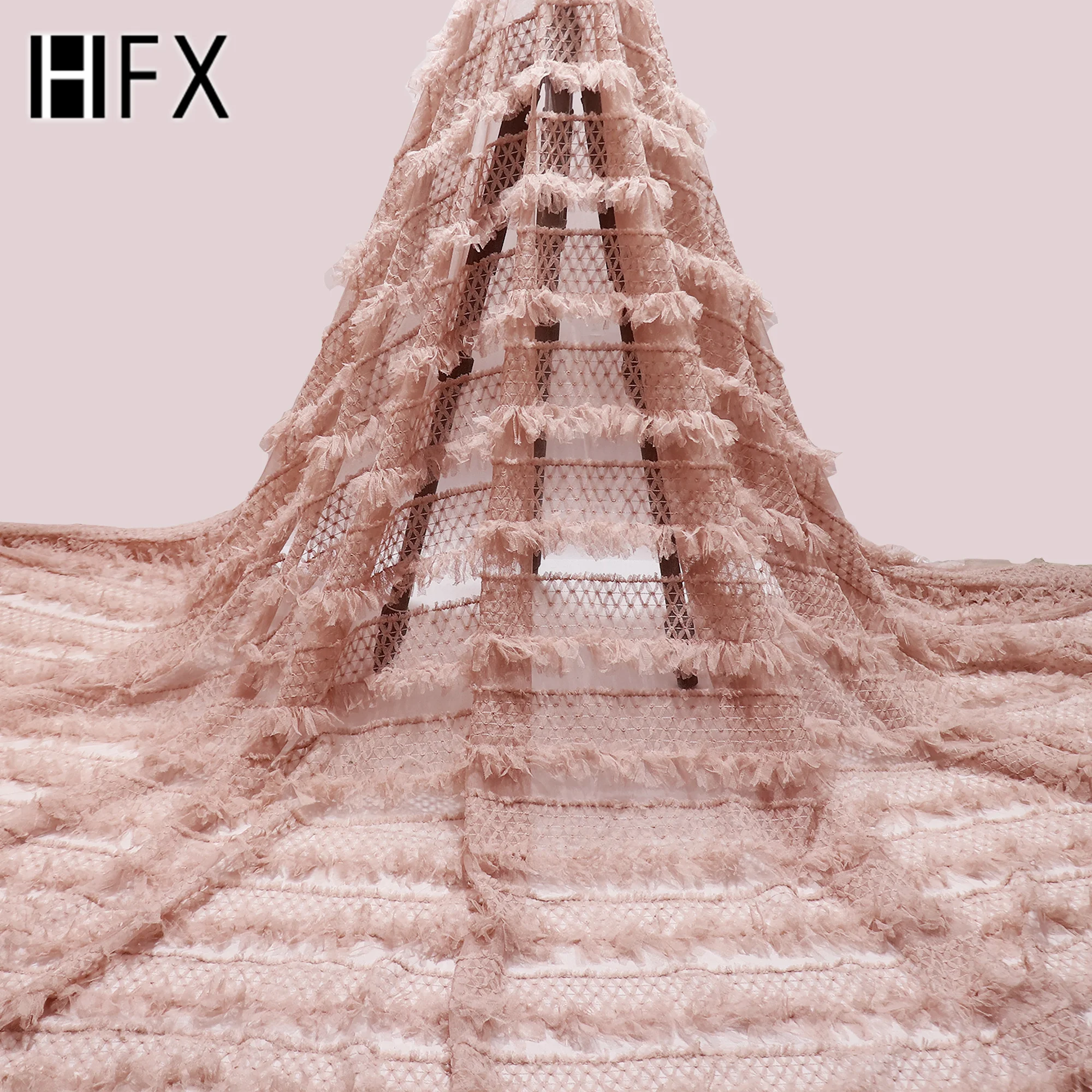Африканская кружевная ткань HFX высококачественная аппликация французская