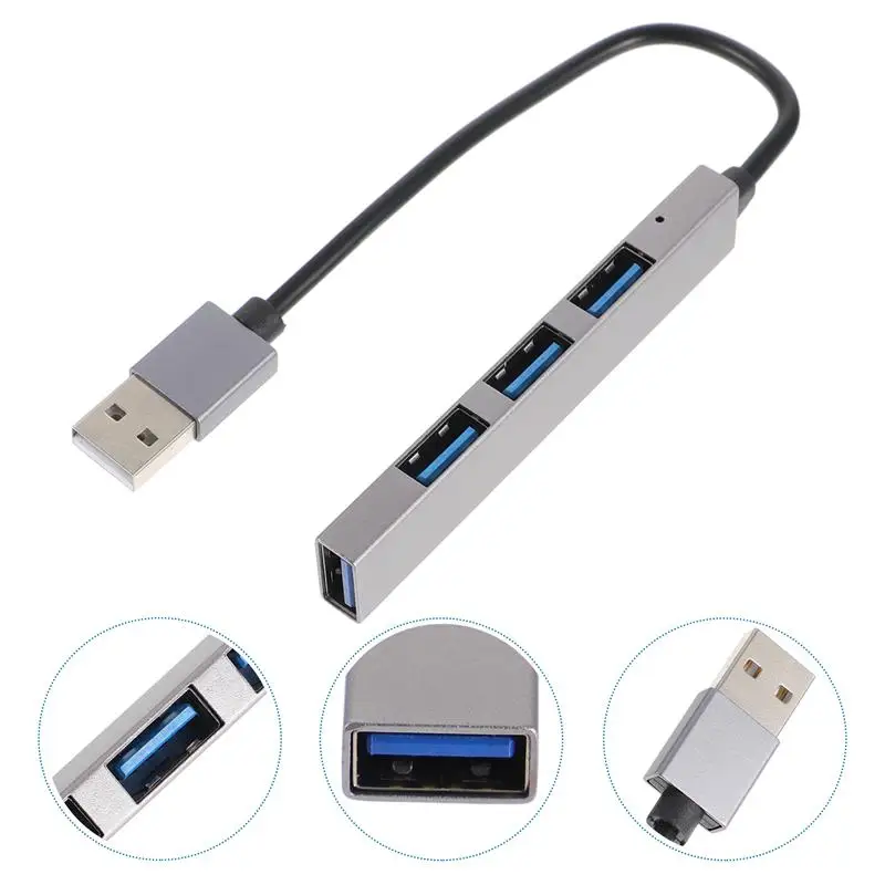 

Alloy USB Hub 4-Port OTG Phone Data Dock USB 3.1 Type-C to USB 2.0 Data USB Hub