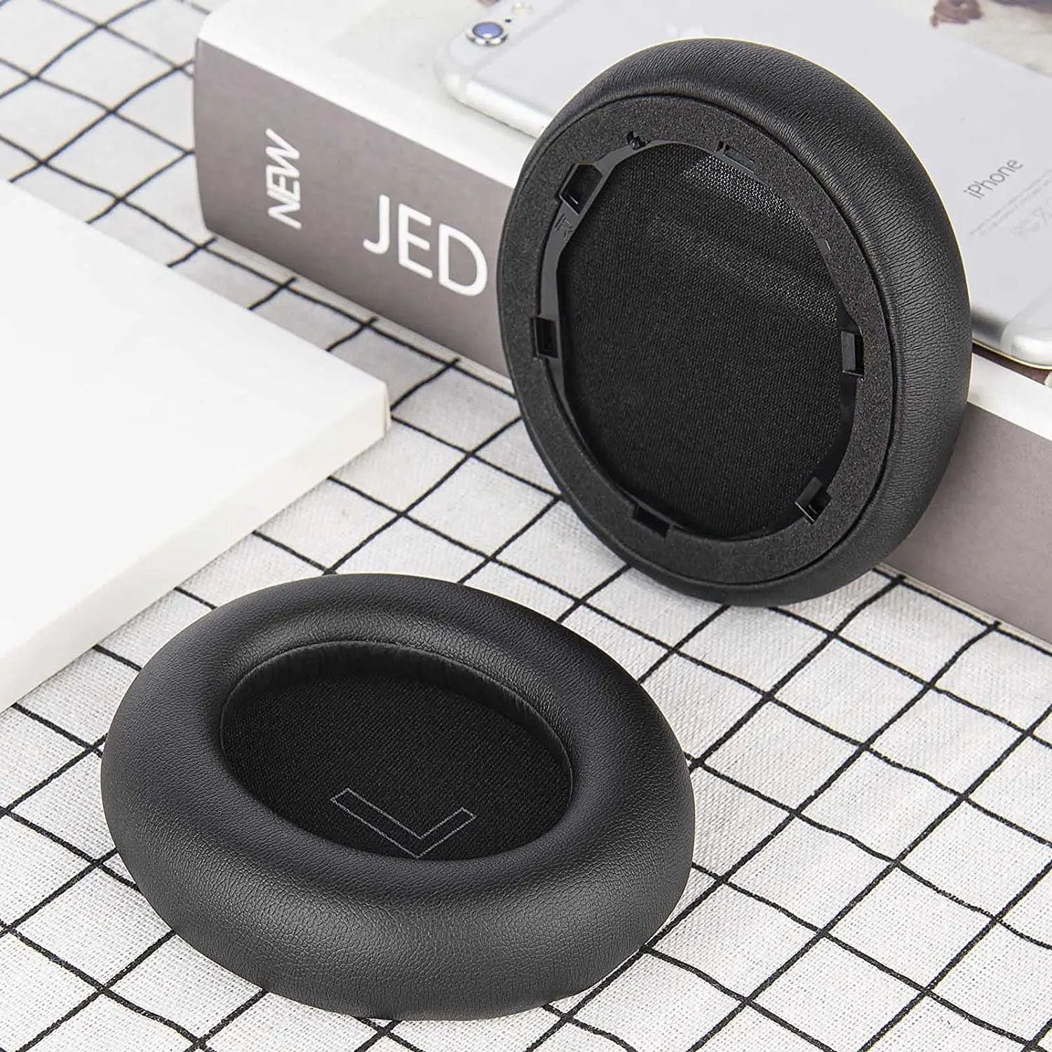 Сменные амбушюры QuickFit из Протеиновой кожи для Anker Soundcore Life Q20 Q20BT вкладыши