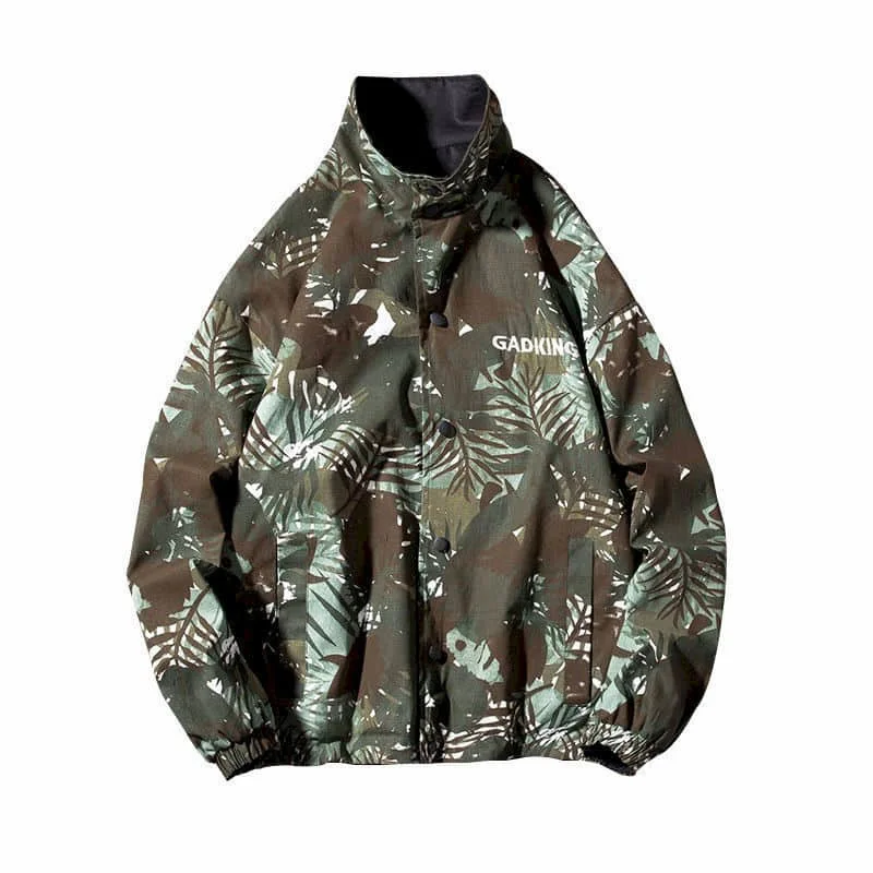 Двусторонняя одежда куртки-карго в стиле Харадзюку для мужчин и женщин