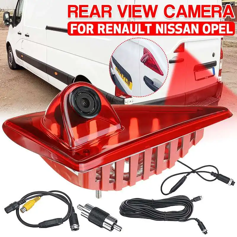 

Car Rear View Camera Reverse Backup Brake Light 3RD Night Vision 10 IR Led For Renault Master for Nissan NV400 for Opel Movano