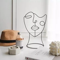 modern creative abstract character art craft metal home furnishings decoration accessories sculpture for office living room