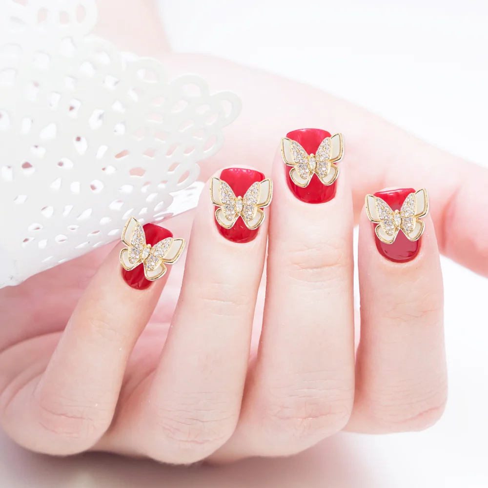 

5pcs DIY Manicures Decoration Double Layer Nail Art Decor Accessories