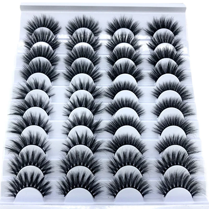 HBZGTLAD 8/20 пар 3D норковые накладные ресницы натуральные/толстые длинные ресницы для макияжа инструменты для наращивания