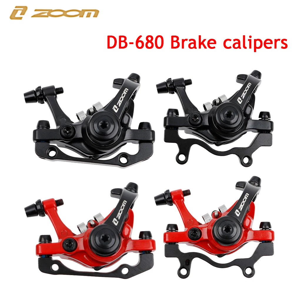 ZOOM DB680 Bicycle Brakes Mtb Mechanical Disc Brake Set For Mountain Bike Electric Scooter Caliper With Rotor 160mm Cycling
