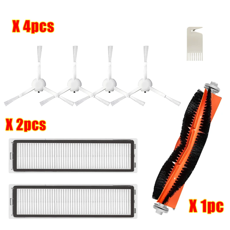 

Сменный фильтр для робота-пылесоса Xiaomi D9 L10 Pro, аксессуары для робота-пылесоса, рулонная основная и боковая щетки, запчасти для тряпки