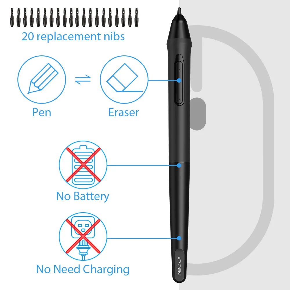 xp pen star g640s 6 5 x 4‘’ graphic tablet drawing tablet digital pen tablets for osu with stylus pen 8192 pressure for android free