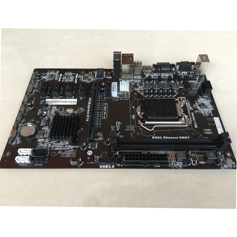 Материнская плата H81 BTC PRO для майнинга материнская H81P B85 Z87 H87 6GPU 6PCI-E коридора LGA 1150 |