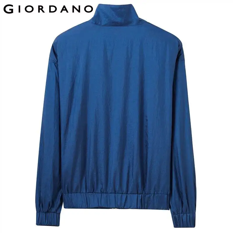 Giordano мужская куртка со стоячим воротником тонкая ветровка дышащая сетчатая подкладка мягкая свободная Casaco Masculino 91079687
