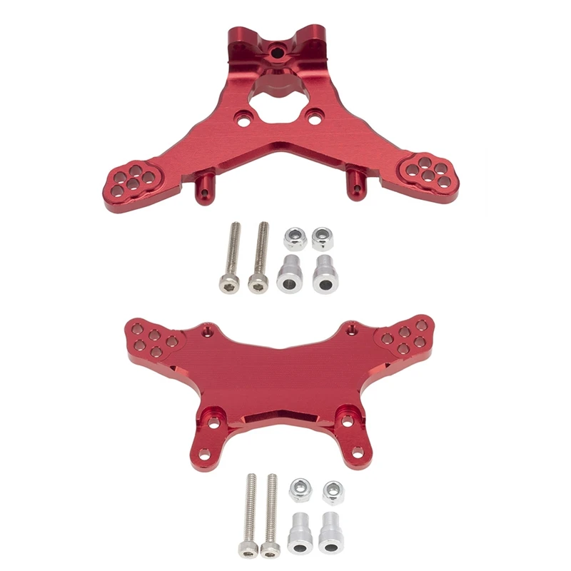 

2Pcs Metal Front and Rear Shock Tower Damper Mount Set for Losi 1/18 Mini-T 2.0 2WD Stadium RC Truck Upgrade Parts