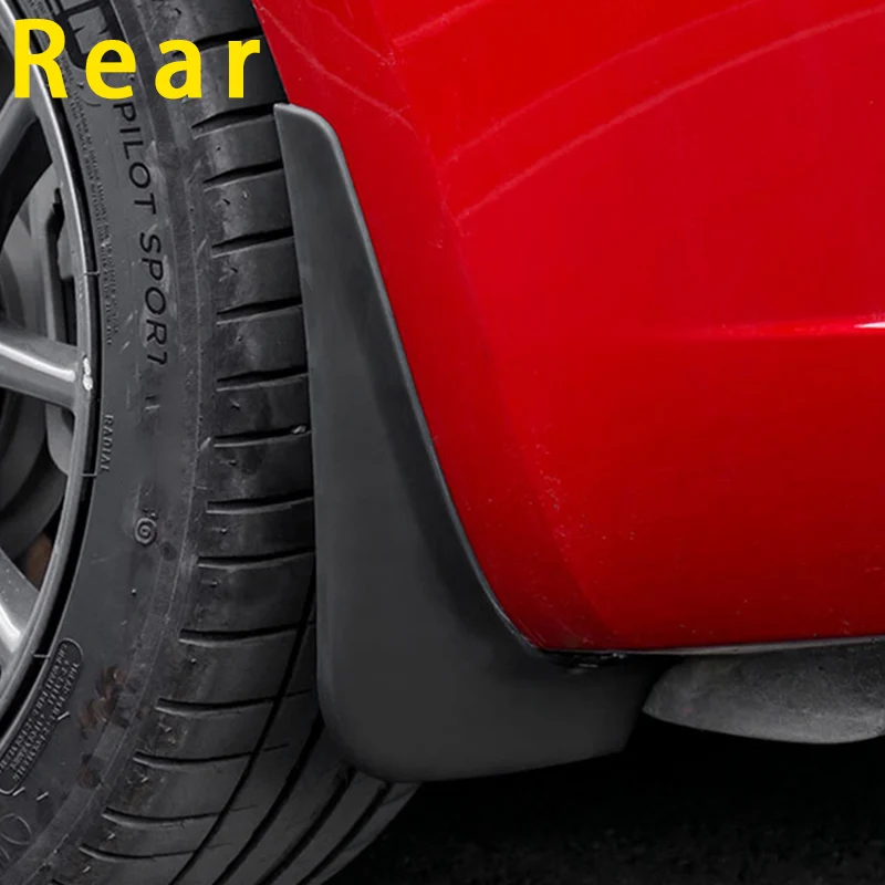 For Tesla Model Y 2021 Car Mudflaps Mud Flaps Splash Guards Mudguards Flap Front Rear Fender Protector ABS | Автомобили и