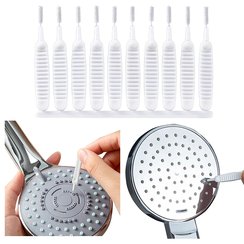 

50/200pcs Shower Head Cleaning Brushes Small Hole Cleaner Nylon Brush Multifunctional Pore Gap Clean Brush Bathroom Accessories