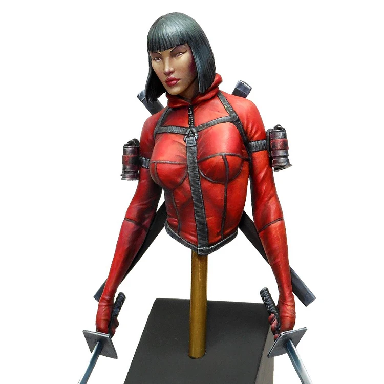 1/15 55mm Resin Model bust GK Ninja Lady Unassembled and unpainted kit | Игрушки и хобби