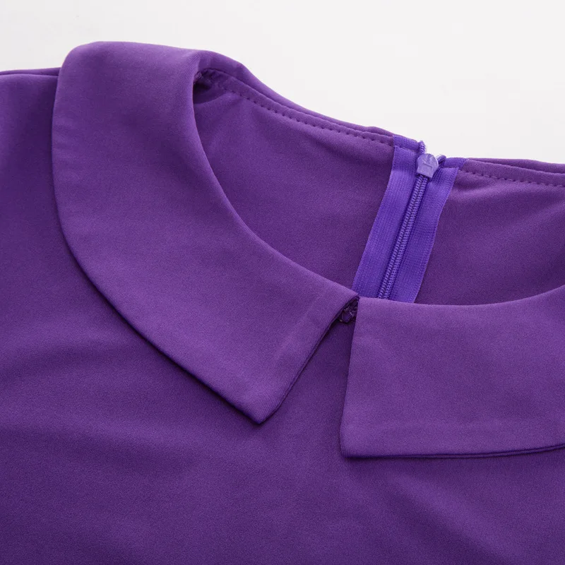 Женские Большие размеры платья летнее однотонное элегантное платье размера плюс