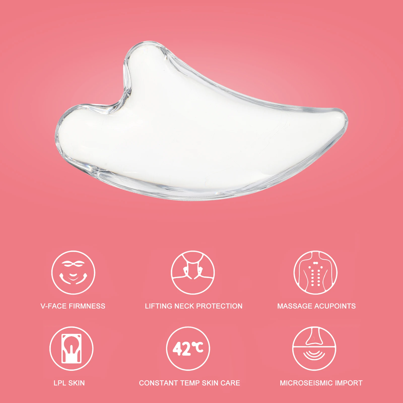 

1PC Scrapper Portable Transparent Creative Gua Sha Board Gua Sha Stick For Women Manual Massage Care Tools