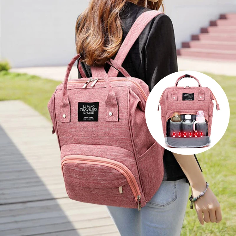 Bolsa de pa&ntilde;ales de maternidad para madres, mochila de viaje de gran capacidad, bolso de lactancia para el cuidado del beb&eacute;, 2020-3
