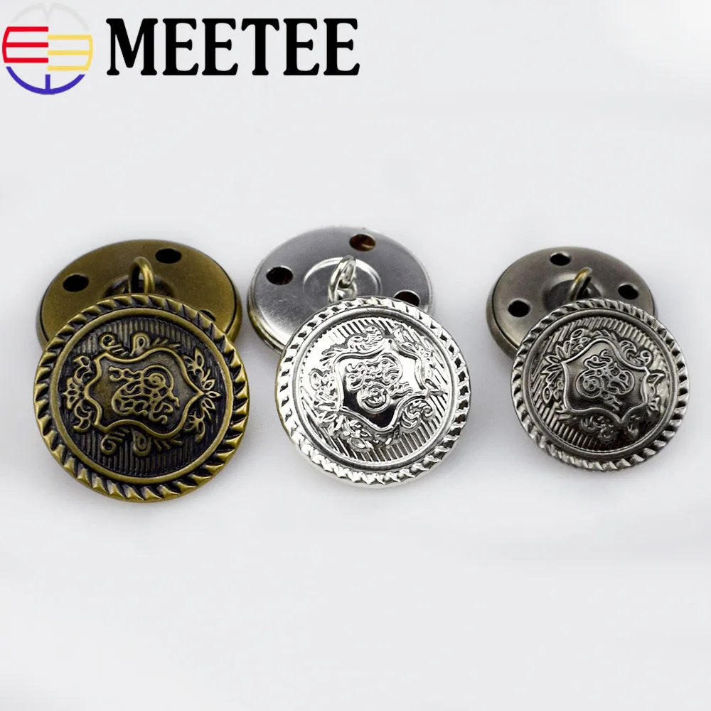 20 шт. металлические пуговицы для пришивания античная латунь медь джинсовый