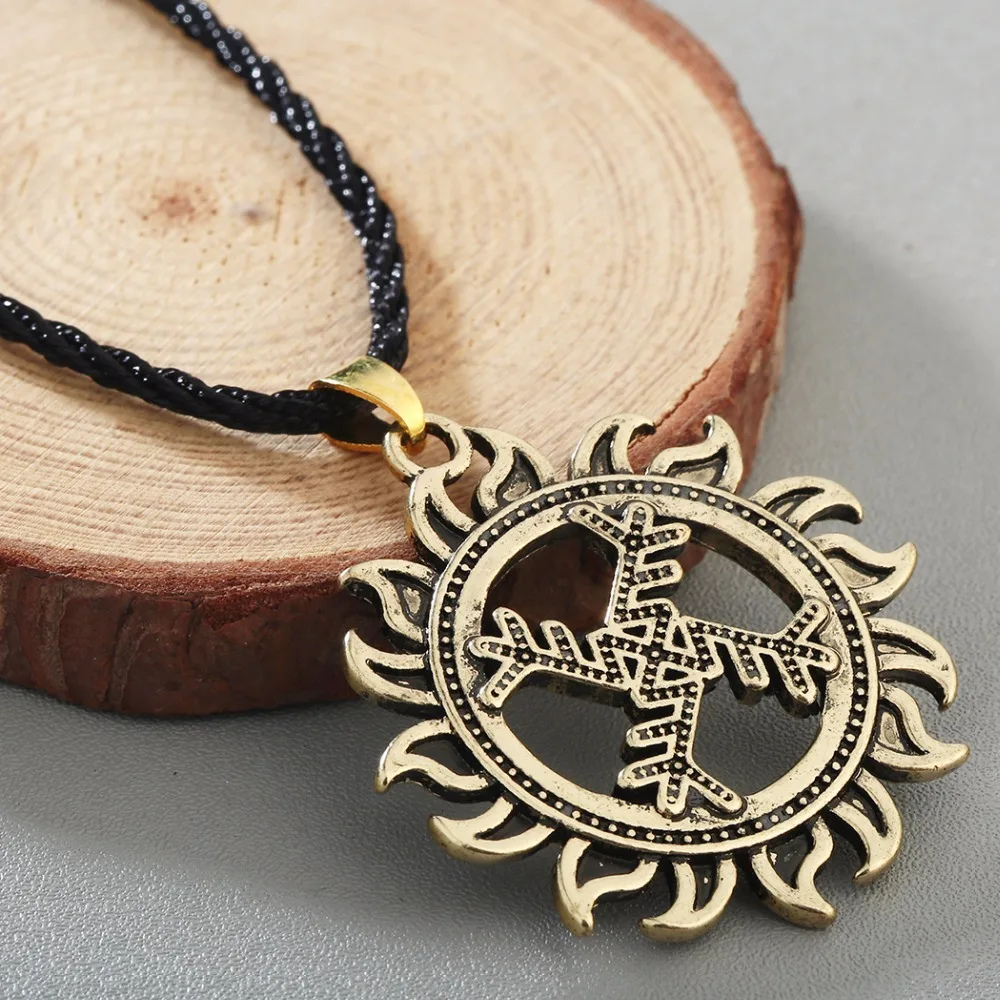 Ожерелье с подвеской Chandler из сериала Свастика для женщин и мужчин амулет на удачу