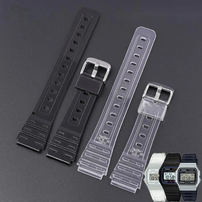 

Waterproof Silicone Watchbands For Casio F91W/F84/F105/108/A158/168/AE1200/1300 High Quality Strap Replacement Watch Accessories