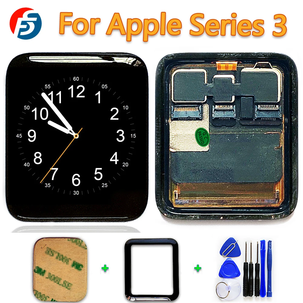Сенсорный экран для Apple Watch Series 3 ЖК дисплей с дигитайзером в сборе S3 38 мм/42 мм