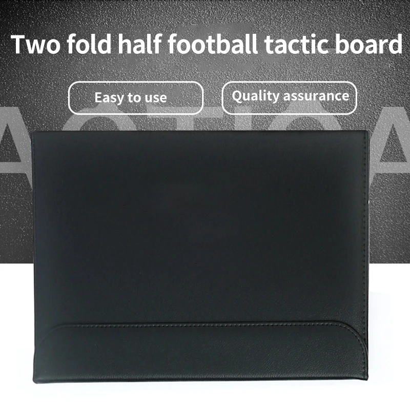 Футбольная тактическая доска Складная кожаная для подросткового футбола Футбольная команда обучение помощник оборудование тренера Тактический буфер обмена