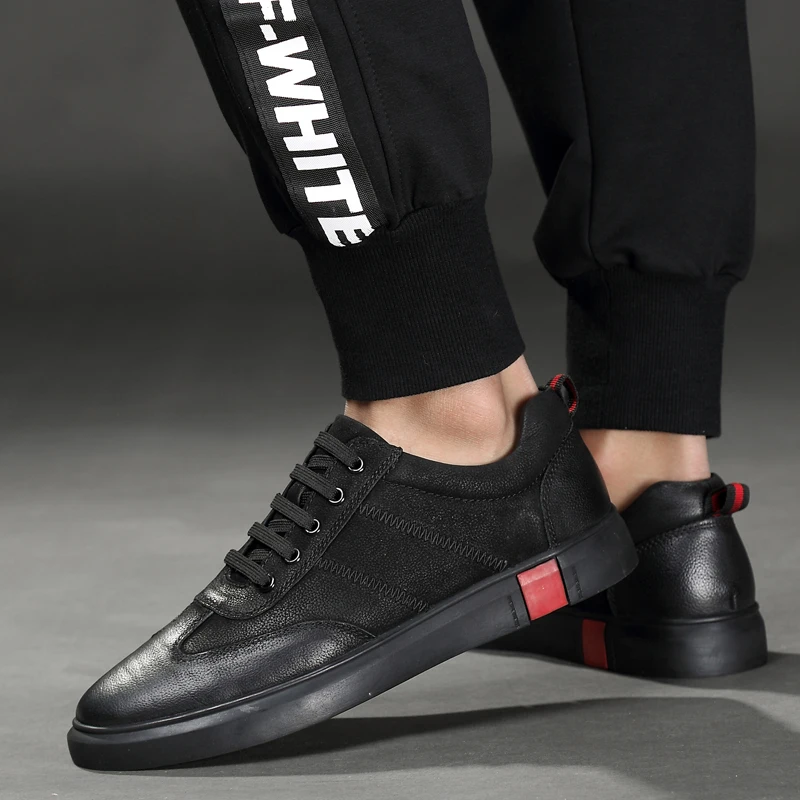 

Genuine Leather Shoes Men Loafers Soft Cow Leather Men Casual Shoes Comfortable Black Men shoes Footwear zapatos hombre