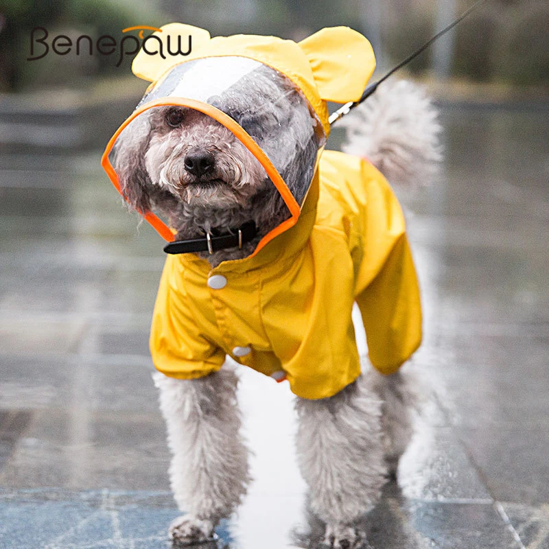 Дождевик Benepaw с капюшоном для маленьких и средних питомцев легкая прочная