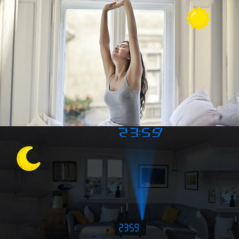 7.1'' Blue Led Digital Display Wall 120 Degree Projection Al