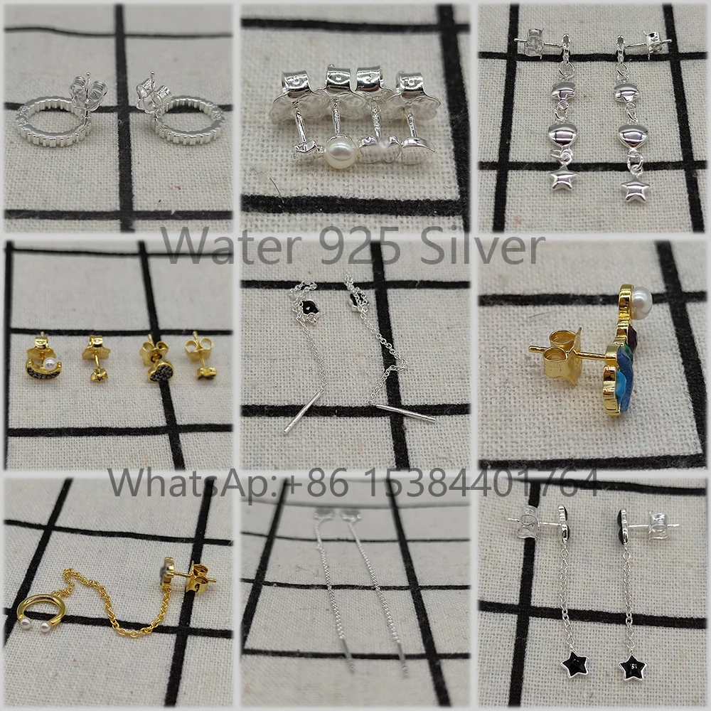 

Женские серьги-гвоздики из серебра 2021 пробы, с натуральным камнем