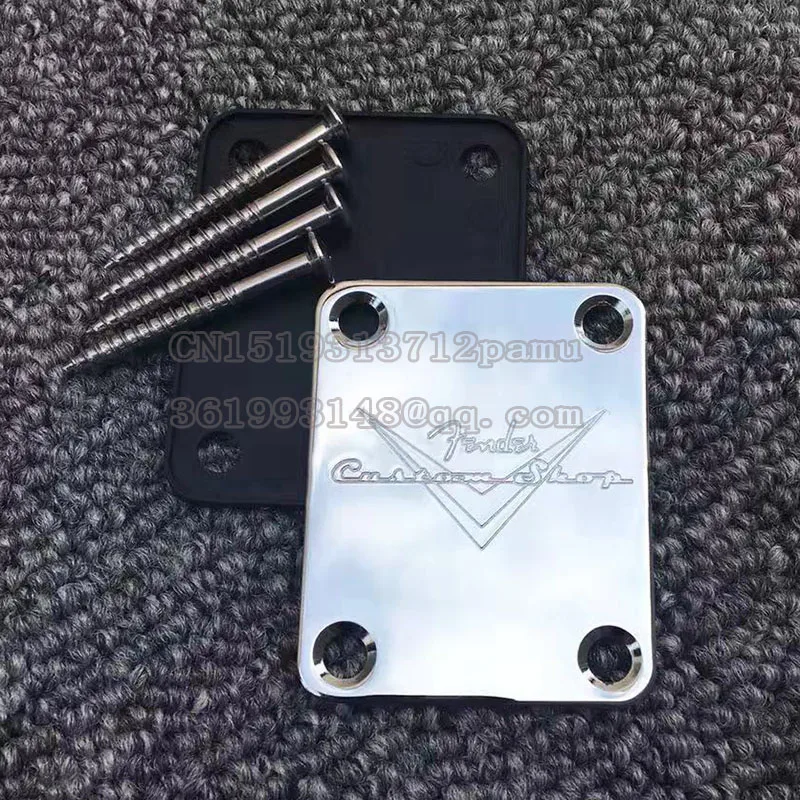 Хромированная для электрогитары Custom Shop Пластина для ST Tele style гитара бас шеи Соединительная плата включая винты