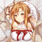 3D коврик для мыши с изображением аниме меча из Интернета Yuuki Asuna для сексуальных девушек, мягкий коврик для рук и запястья, Мультяшные аксессуары для косплея, подарки Otaku