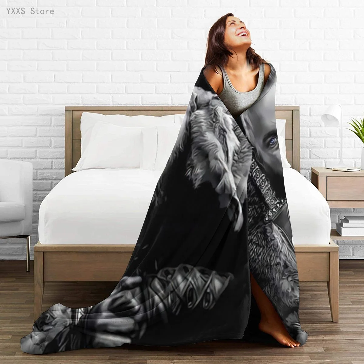 

Vikings 3D Cartoon Sherpa Blanket Warm Super Soft Flannel Office Nap Bedspread Sofa Bedding Plush Quilt Plaids 291779920