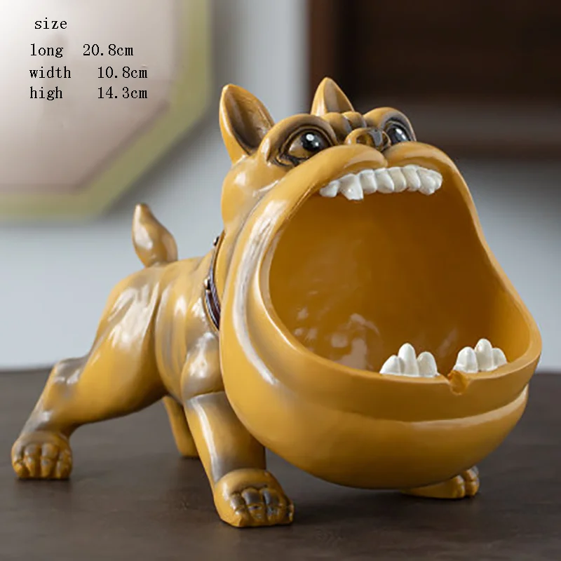 Пепельница из смолы с мультяшными собаками домашняя креативная пепельница для