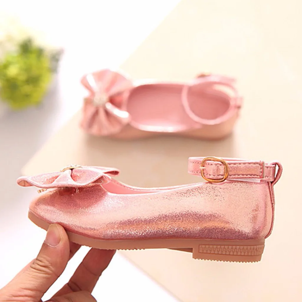 

Baby Girl Shoes Shoes For Girls ChildrenInfant Kids Baby Girls Bowknot Crystal Dance Shallow Single Shoes Kids' Sandals
