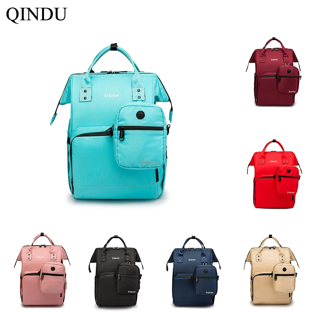 QINDU сумка для подгузников рюкзак USB ребенка кормления мамы отправка небольших