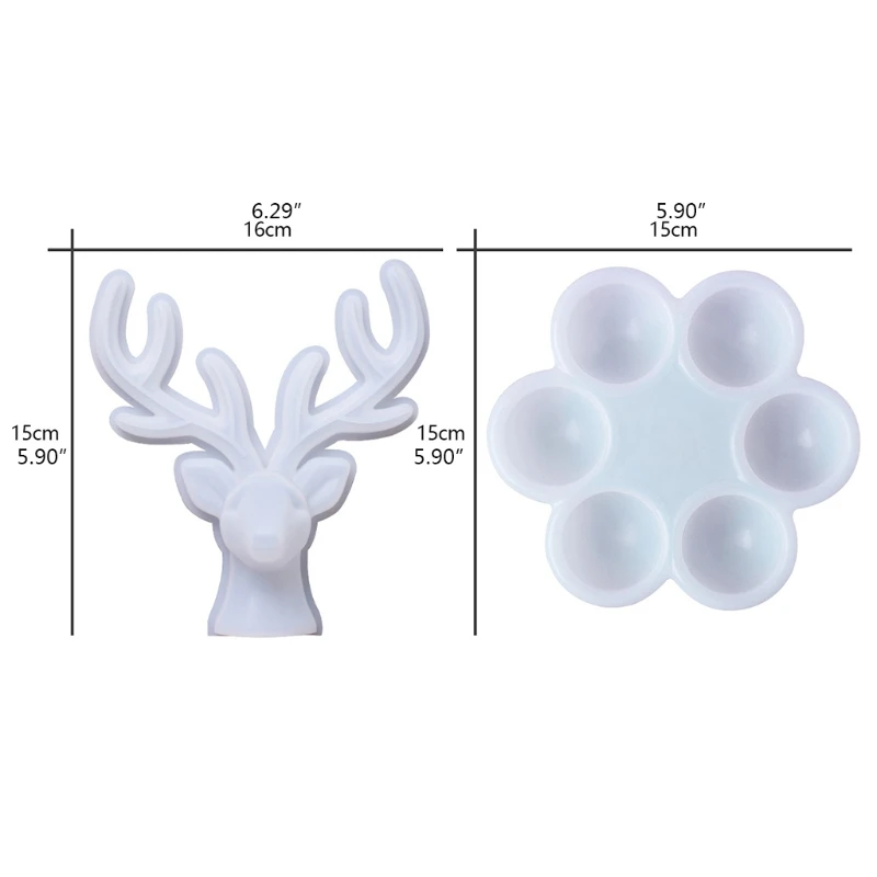 

DIY Crafts Egg Storage Box Epoxy Resin Mold Elk Jewelry Holder Silicone Mould