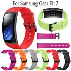 Сменные ремешки для Samsung Gear Fit 2 Pro, ремешок с черной пряжкой, мягкий силиконовый ремешок для Samsung Fit 2, ремешок