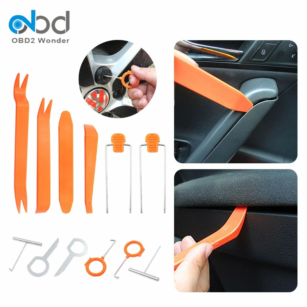 12 шт./компл. автомобильное радио дверной зажим Панель удаление инструмент Наборы