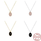 Автоклав 925 стерлингового серебра ожерелья капли масла медальон с круглыми воротниками колье ожерелье для женщин Bijoux Femme (украшения своими руками), хорошее ювелирное изделие, для девочек