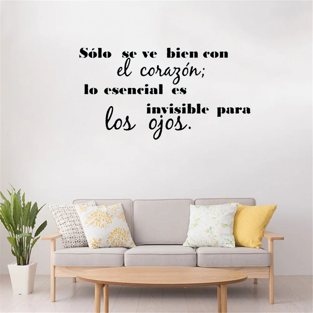

SPANISH LANGUAGE WALL DECAL QUOTE WALL STICKER FOR LIVING ROOM VINYL HOME DECOR MURAL RU4074