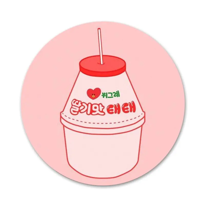 

Peach strawberry cartoon milk cute Badge Brooch Pin Accessories For Clothes Backpack Decoration gift 58mm