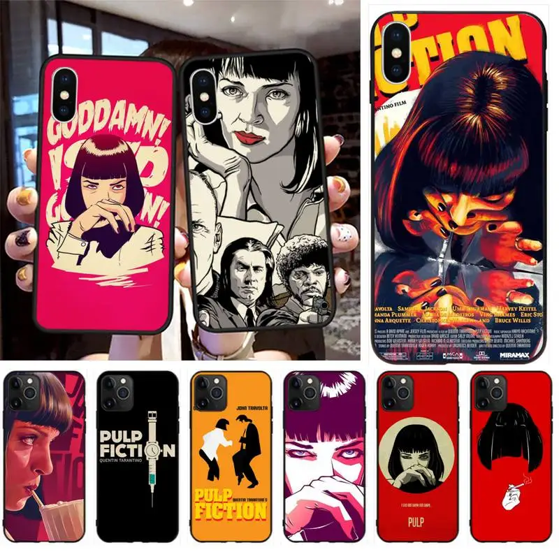 

PULP FICTION MOVIE POSTER TPU Soft Silicone Phone Case Cover for iPhone 11 pro XS MAX 8 7 6 6S Plus X 5S SE 2020 XR case