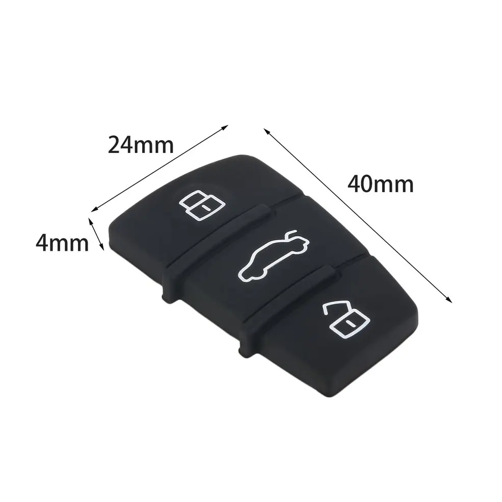

3 Button Replacement Pad Rubber Remote Key Fob For Audi A3 A4 A5 A6 A8 Q5 Q7 TT S LINE RS Free Shipping