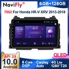 NaviFly QLED экран 1280*720 Android 10,0 для Honda Vezel HR - V HRV HR V 2015 Автомагнитола мультимедийный видеоплеер навигация GPS